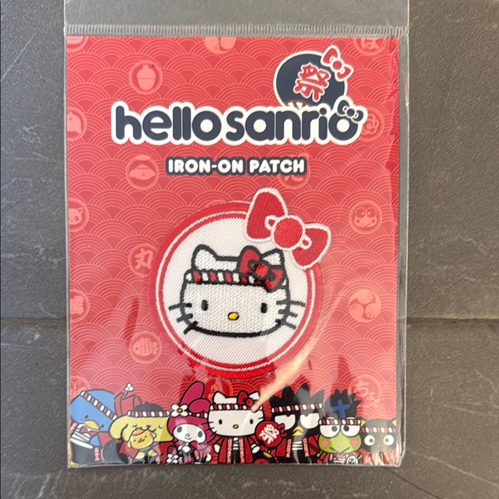 Sanrio Hello Kitty Patch with Red Bow